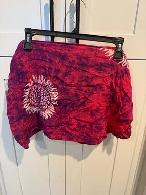 Wrap Sunflower Tie-Dye Swim Coverup size L/XL